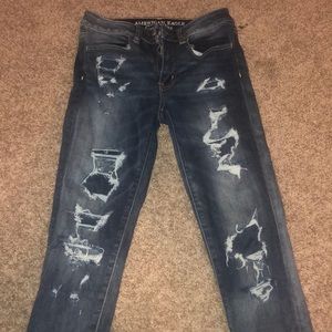 american eagle ripped jeans